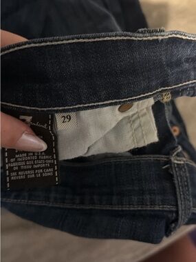 7 For All Mankind Women's Dark Indigo High-Rise Jeans